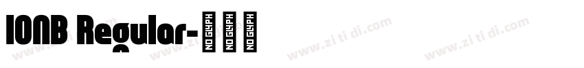 IONB Regular字体转换